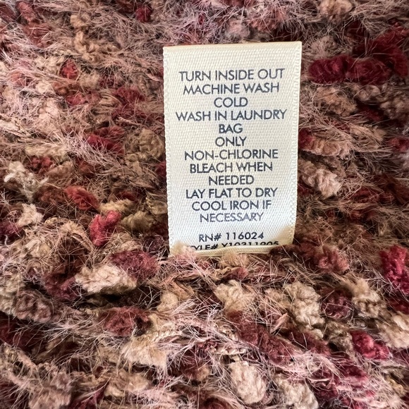 NWT BKE  Cardigan Sweater Size Medium Popcorn Texture Frayed Ends - Picture 6 of 7